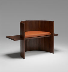 Sit, Set Chair (Black walnut / Caramel leather)