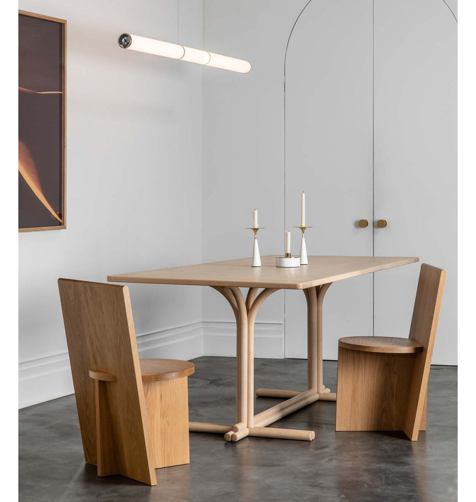 Lexington Table (Hard maple) — Roll & Hill Showroom, New York City. Image by Max Burkhalter