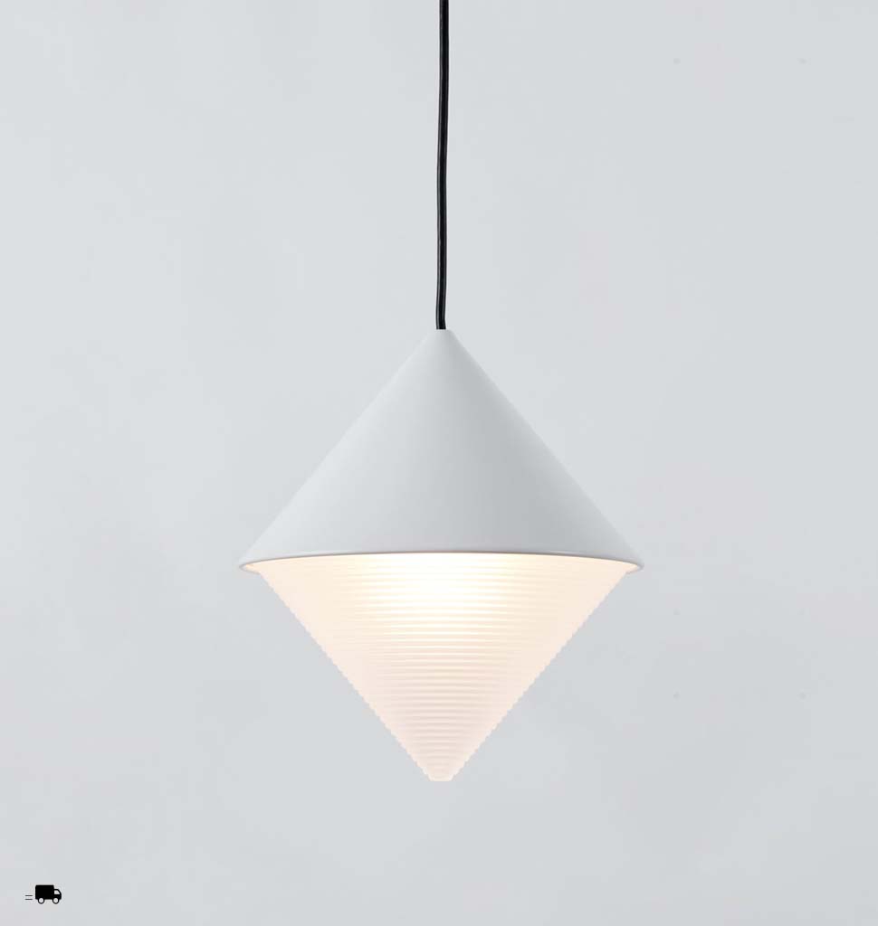 Pendant - Cone (White)