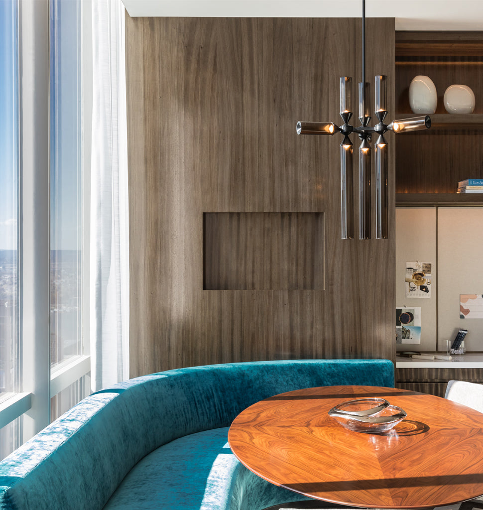 9-02 (Black/Smoke) — Private Residence,  New York. Interior by Jeffrey Beers, image by Evan Joseph