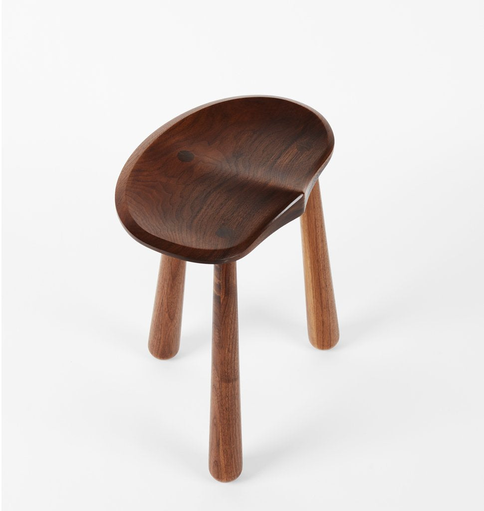 Taper Low Stool (Black walnut)
