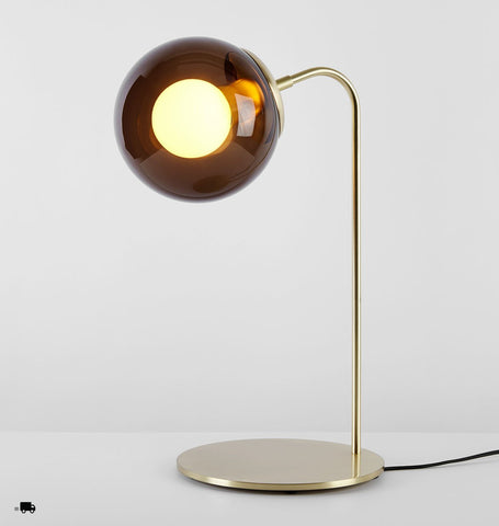 Desk Lamp (Brushed brass/Smoke)