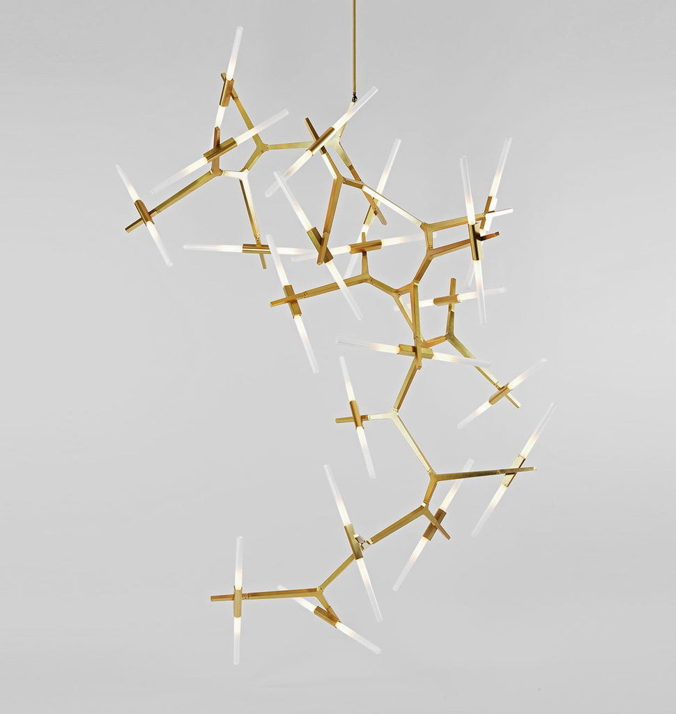 Custom Configuration (Brushed brass/Straight-cut glass)