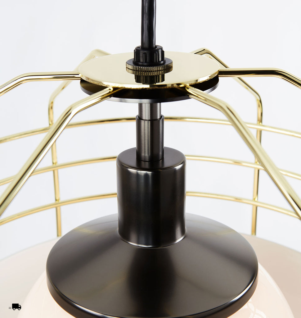 Detail 14-inch (White/Brass)