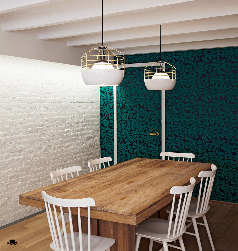 14-inch (White/Brass) — South Oxford Street, New York. Interior by GRT Architects