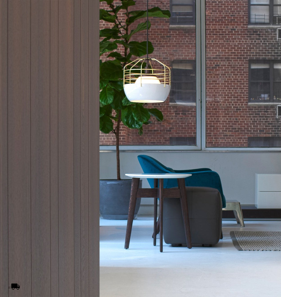 14-inch (White/Brass) — Poliform, New York