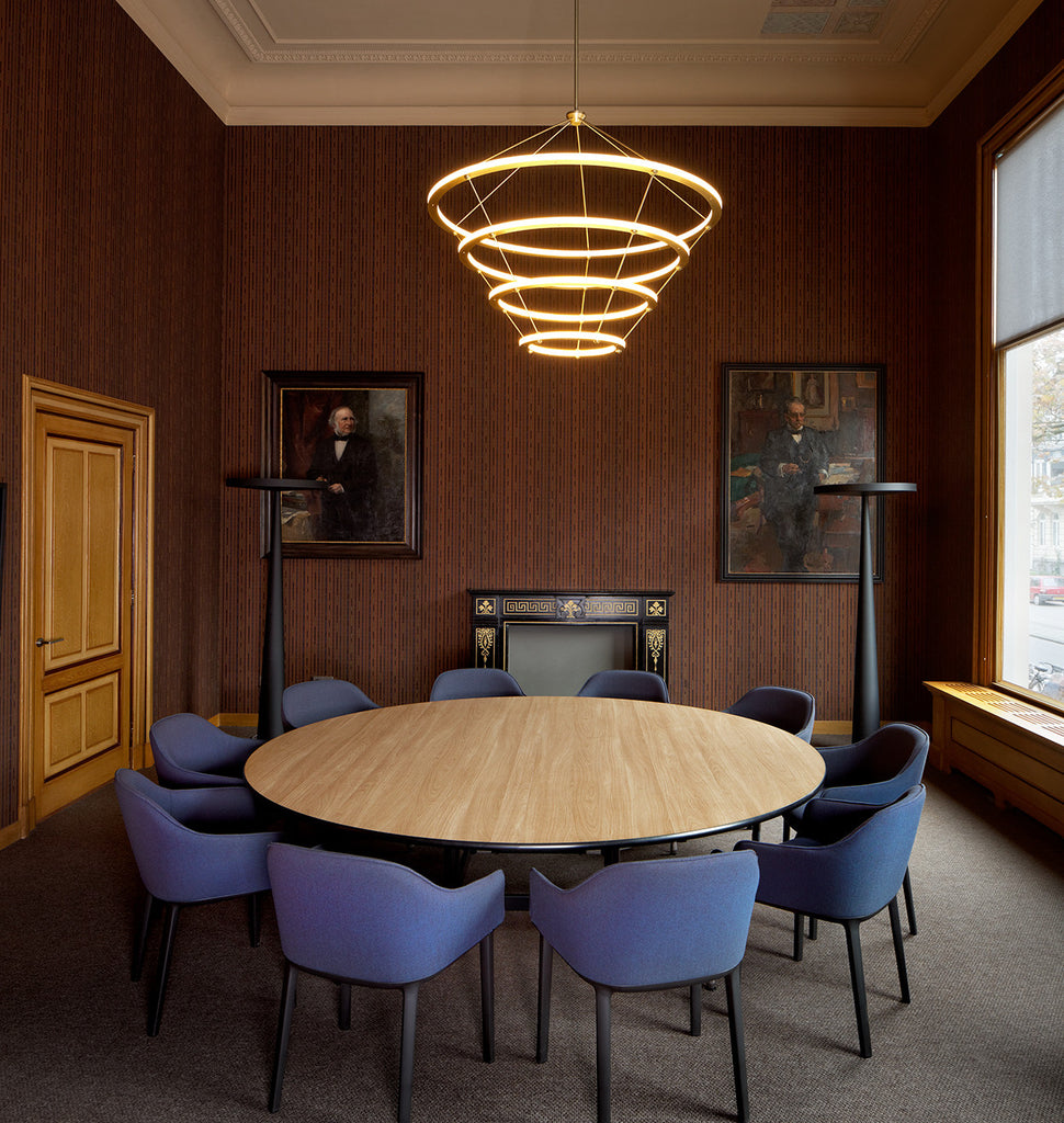 Chandelier - 4 Rings (Brushed brass) — Natura Artis Magistra, Amsterdam. Courtesy of BigBrands