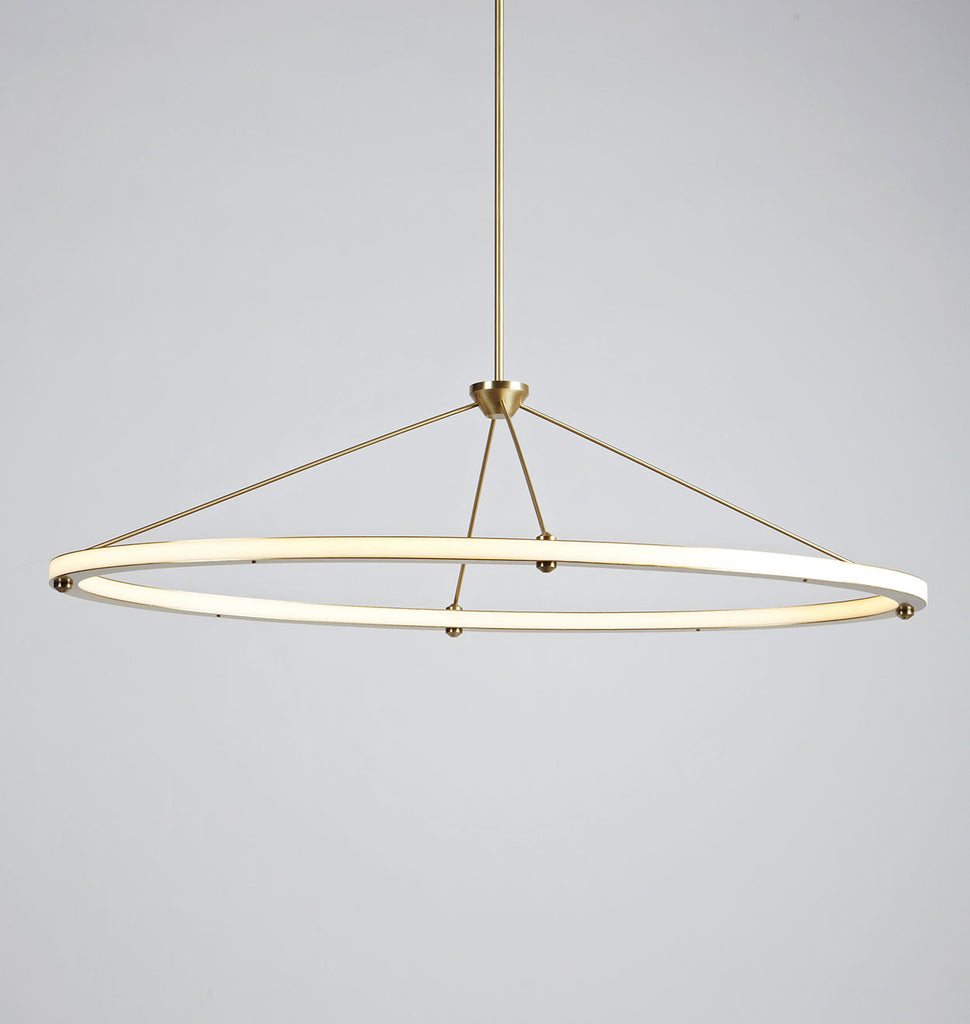 Oval Pendant (Brushed brass)