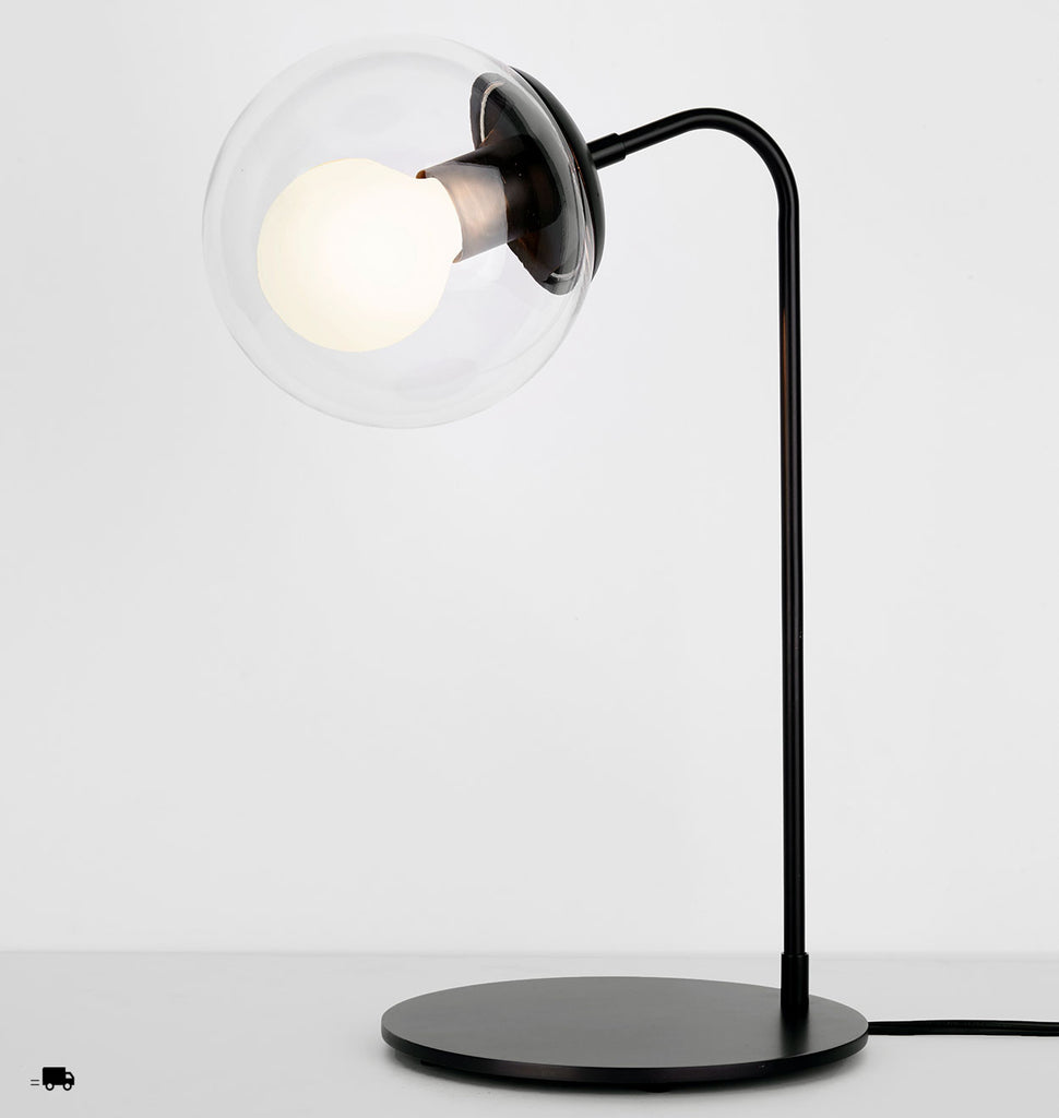 Desk Lamp (Black/Clear)