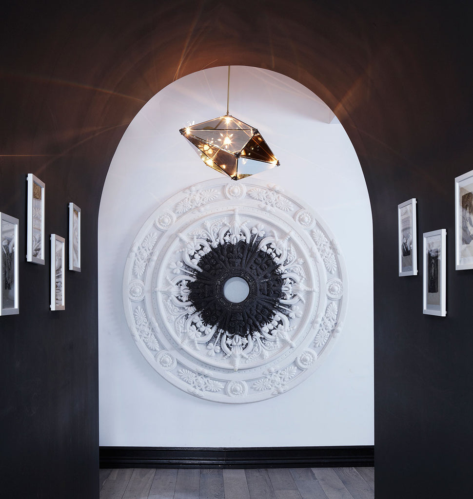 30 inches - Horizontal (Brushed brass/Transparent mirror) — Bar Naná, New York