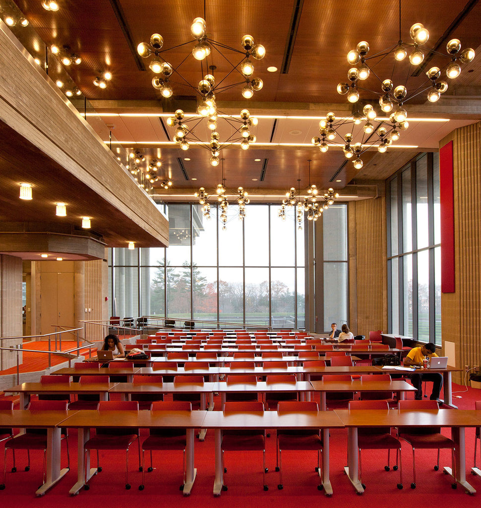 Chandelier - 6 Sided, 21 Globes (Black/Smoke) — University of Massachusetts, Dartmouth