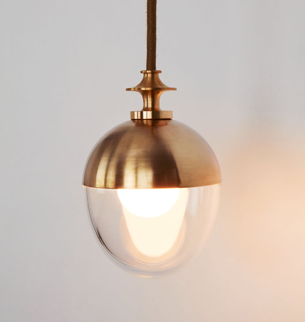 Corded Sconce (Unlacquered brass/Clear glass)