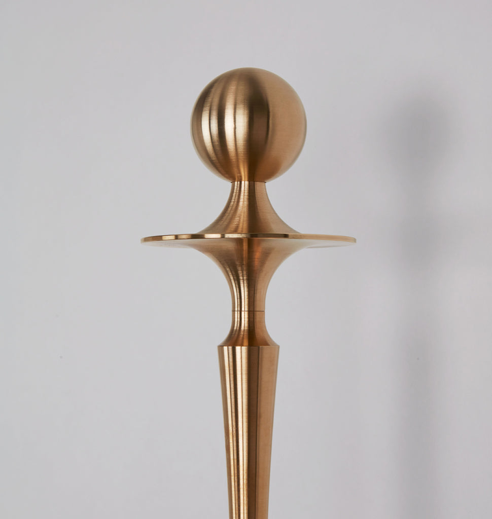 Single Arm Sconce (Unlacquered brass/Clear glass)