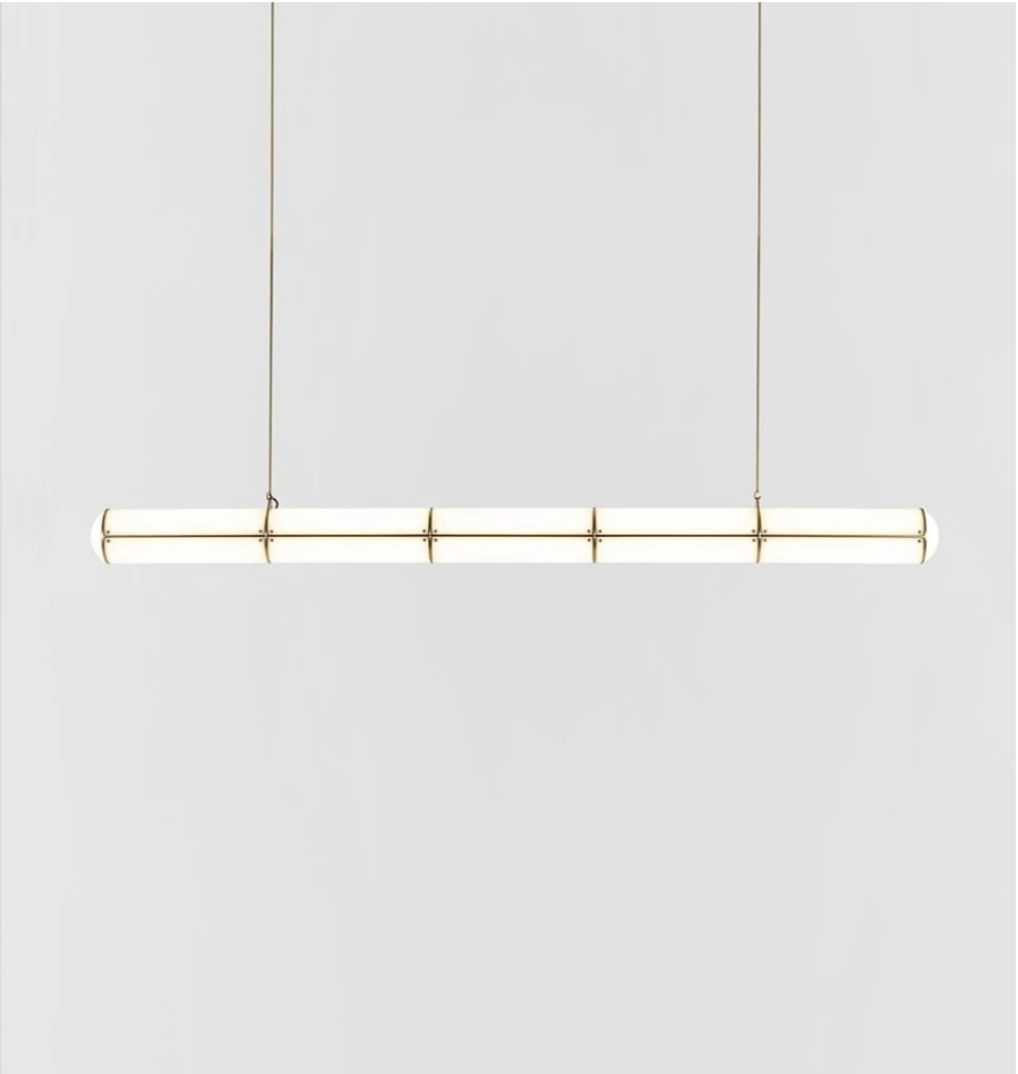 Straight - 5 Units (Brushed brass)