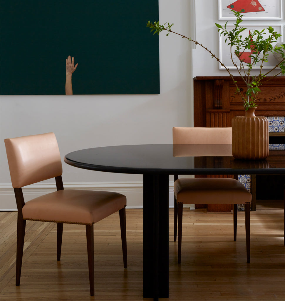 The Lion Chair (Black Walnut/Vachetta Leather) — Brooklyn, New York. Image by Jeffrey Schad