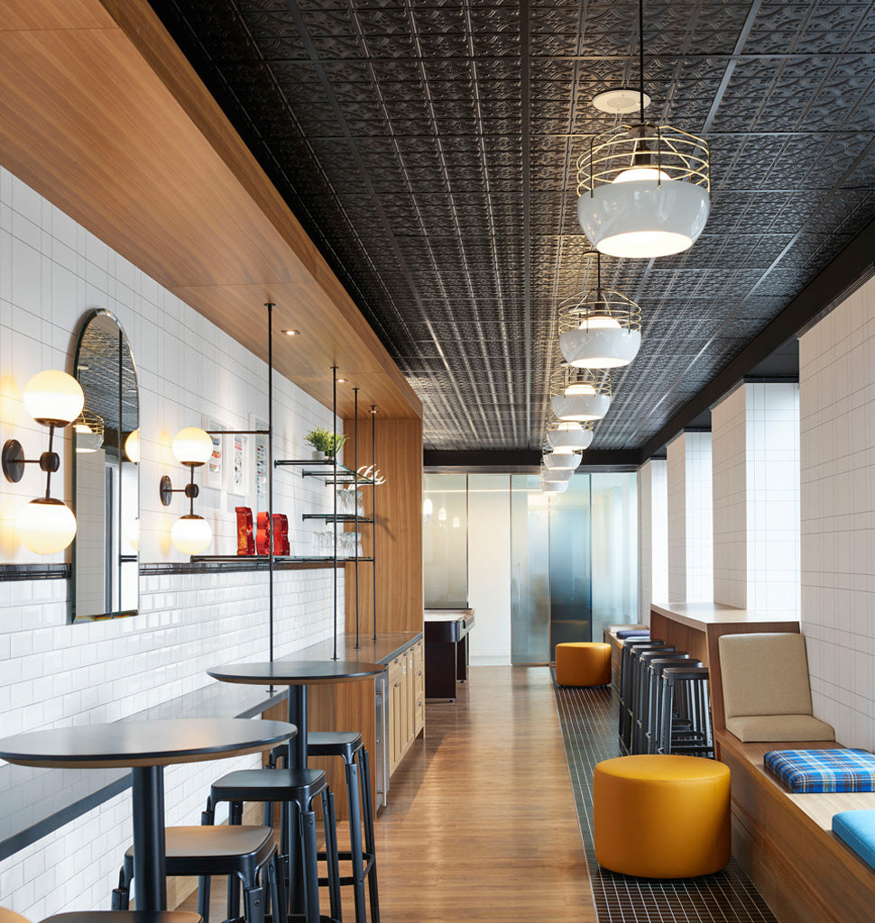 Sconce - 2 Globes (Black/Cream) — Munich RE Offices Toronto. Interior by SGH Design Partners. Image by Richard Johnson